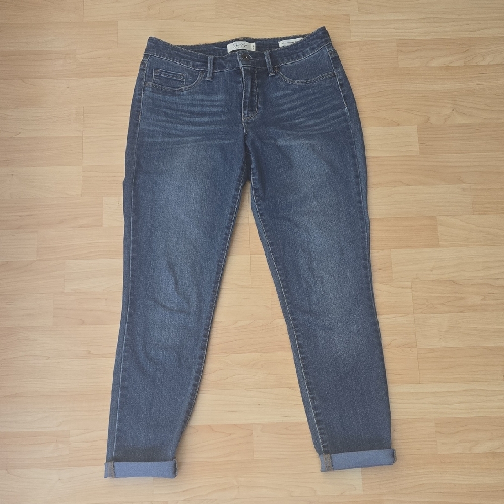 Jessica Simpson Blue Women's Kiss Me Super Skinny Jean Size 6/28